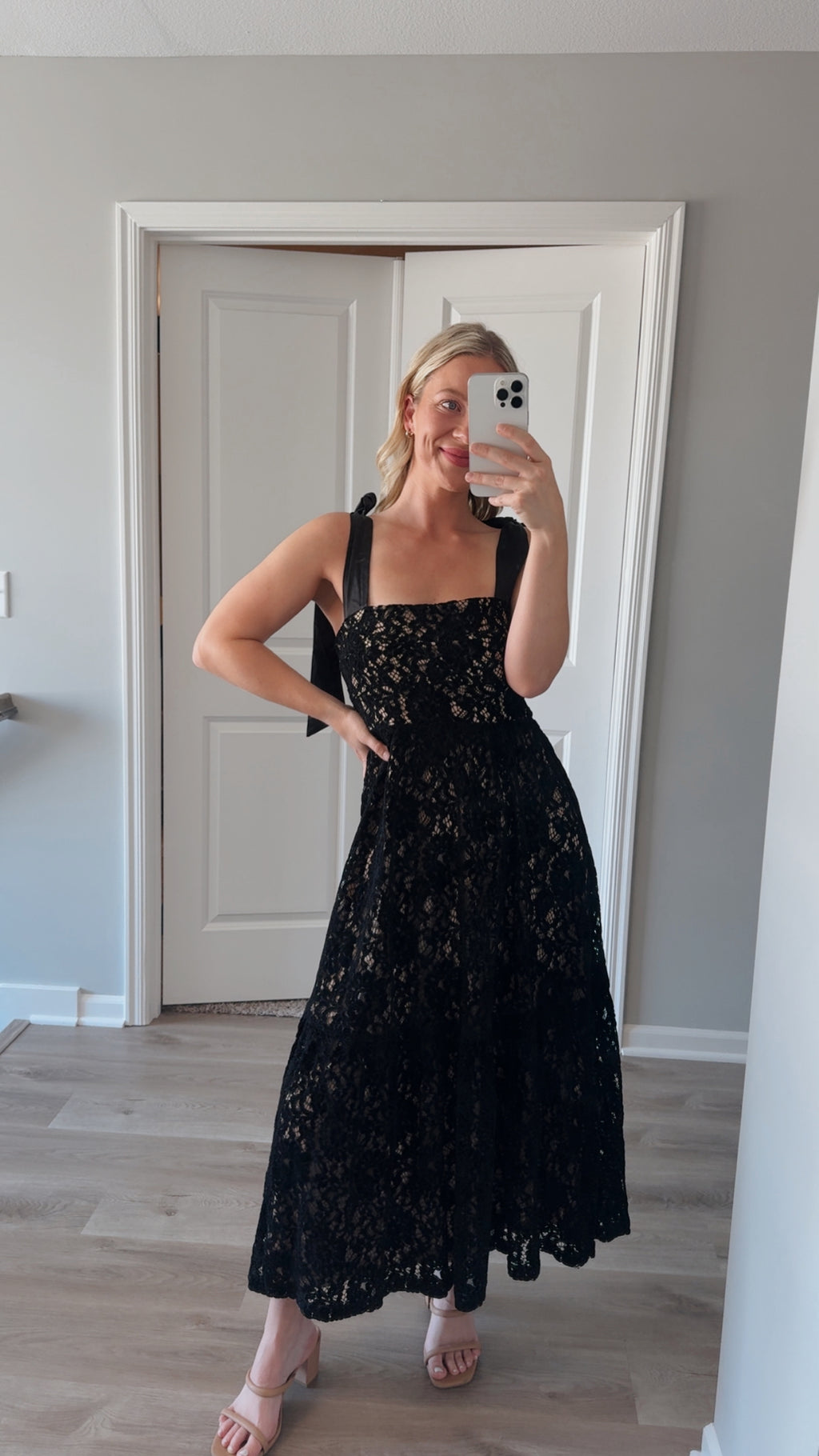 Farm Rio - Silk Ribbon Strap Dress - Small