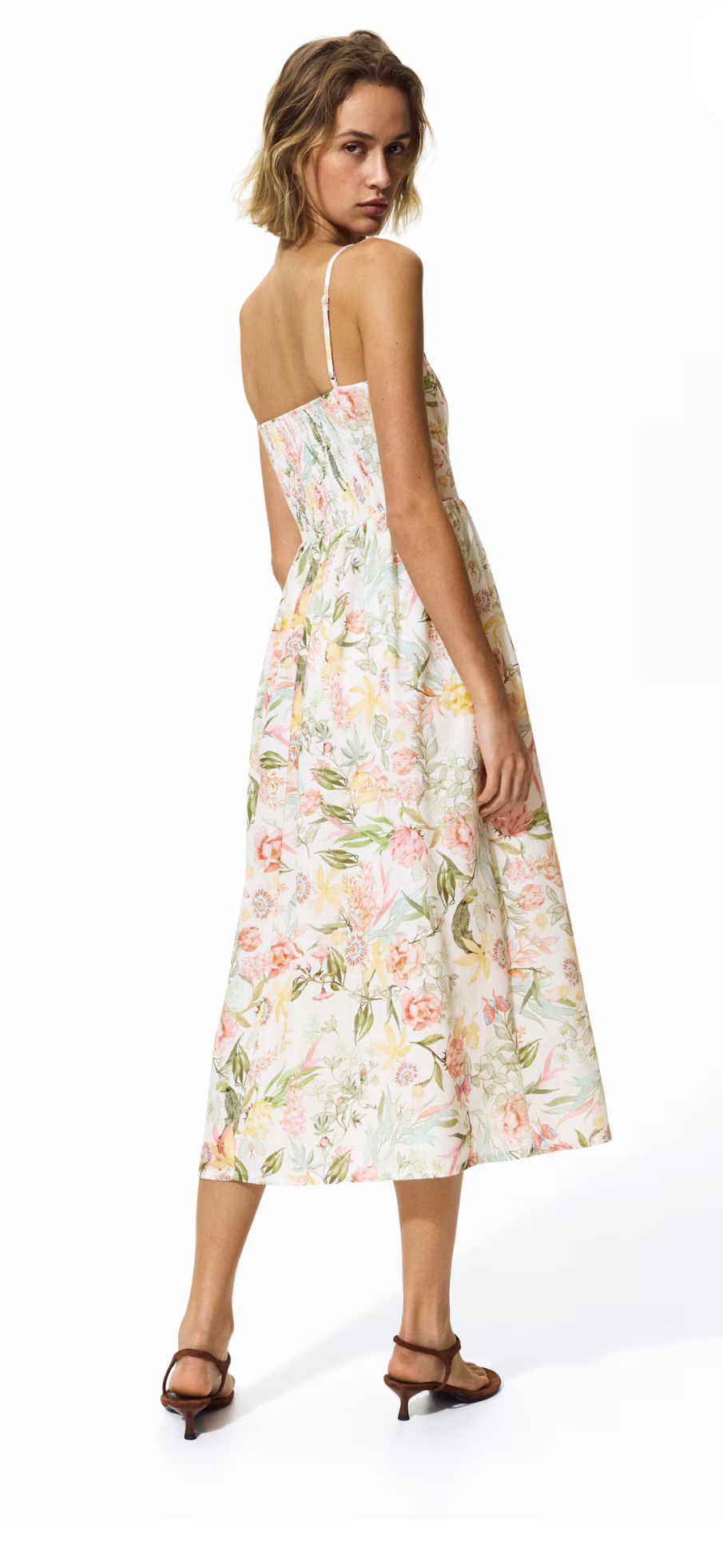 H&M - Strappy Midi Dress - Large