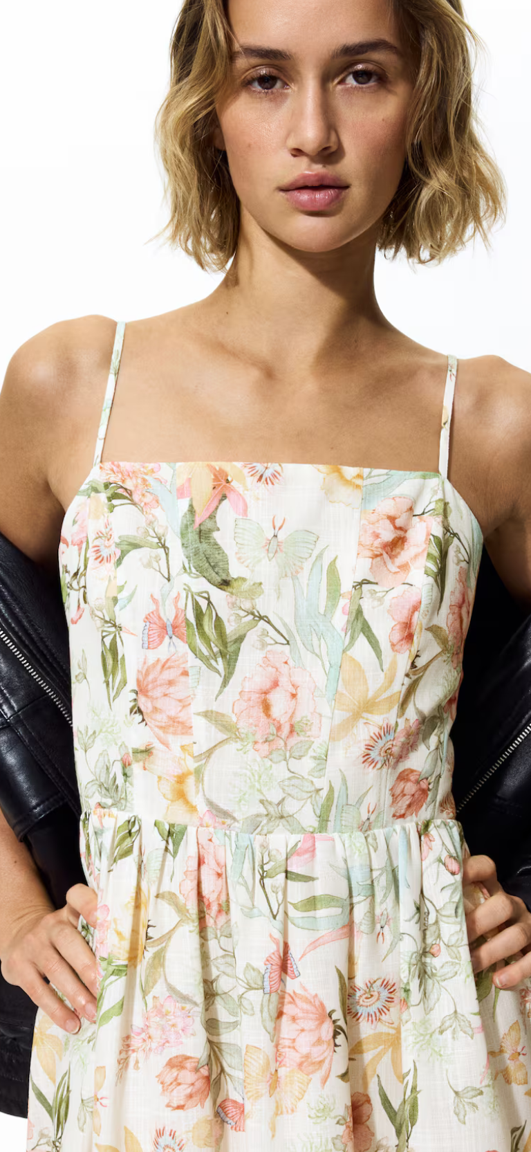 H&M - Strappy Midi Dress - Large