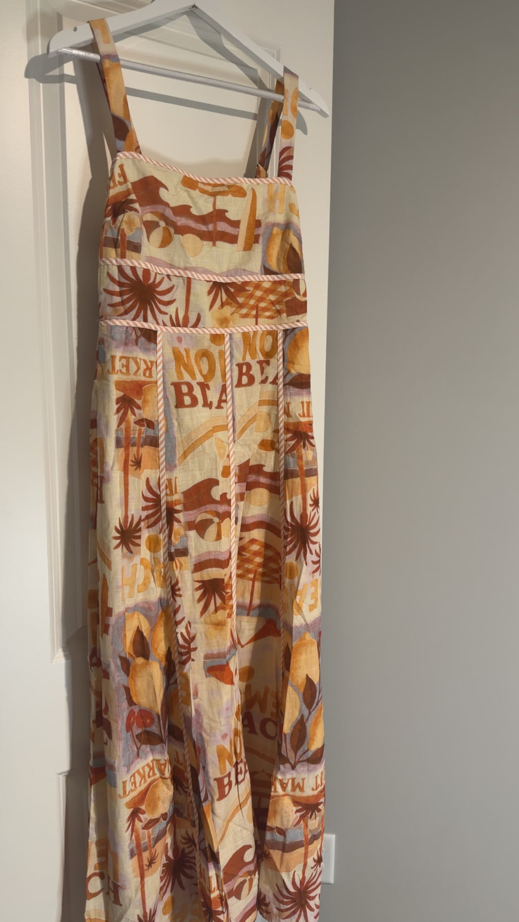Moon River - Square Neck Midi Dress - Large