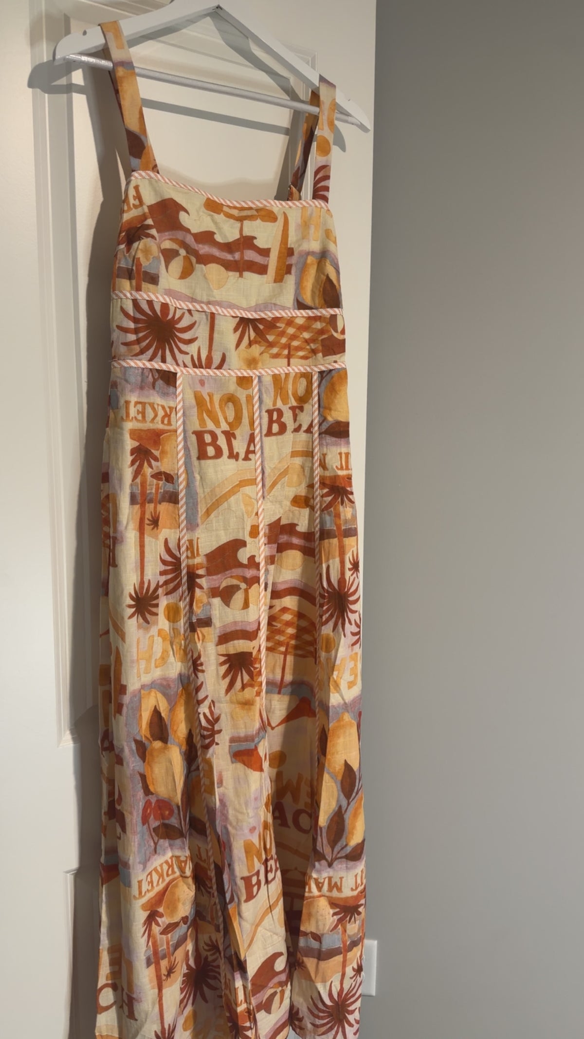 Moon River - Square Neck Midi Dress - Large