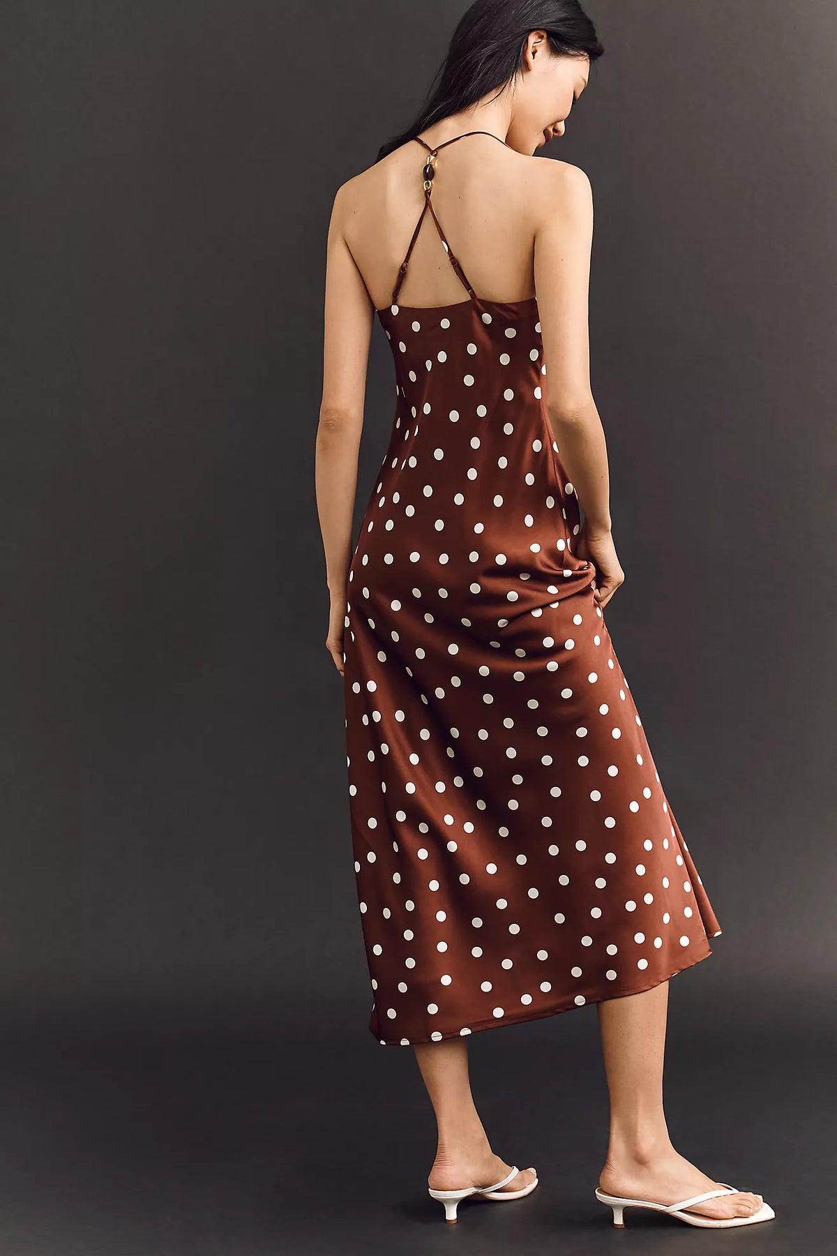 Anthropologie - Maeve Scarf Midi Slip Dress - Small