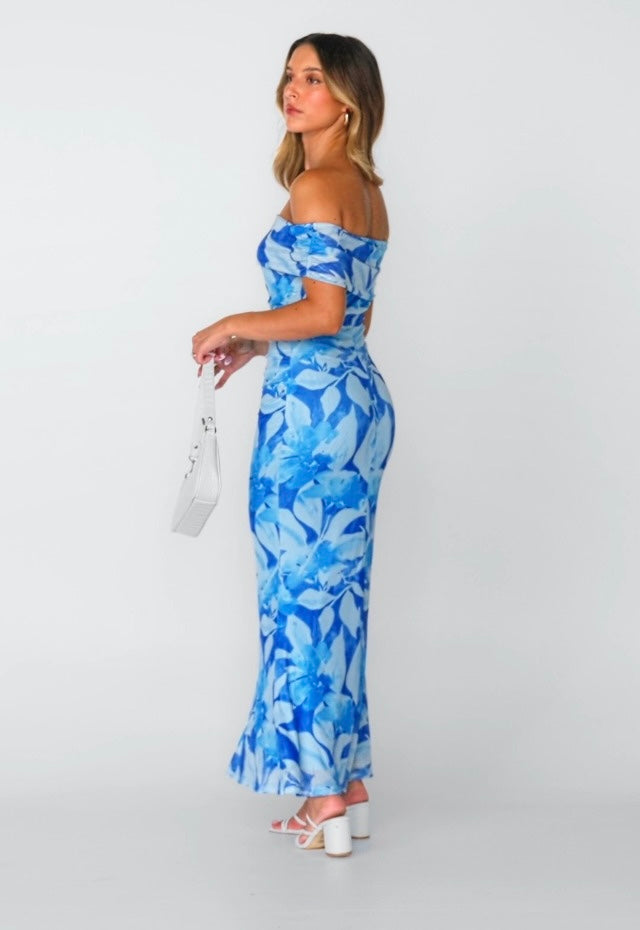 Merokeety - Off Shoulder Maxi Dress - XL