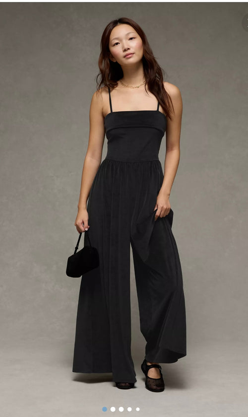 AE - Velvet Foldover Jumpsuit - Medium