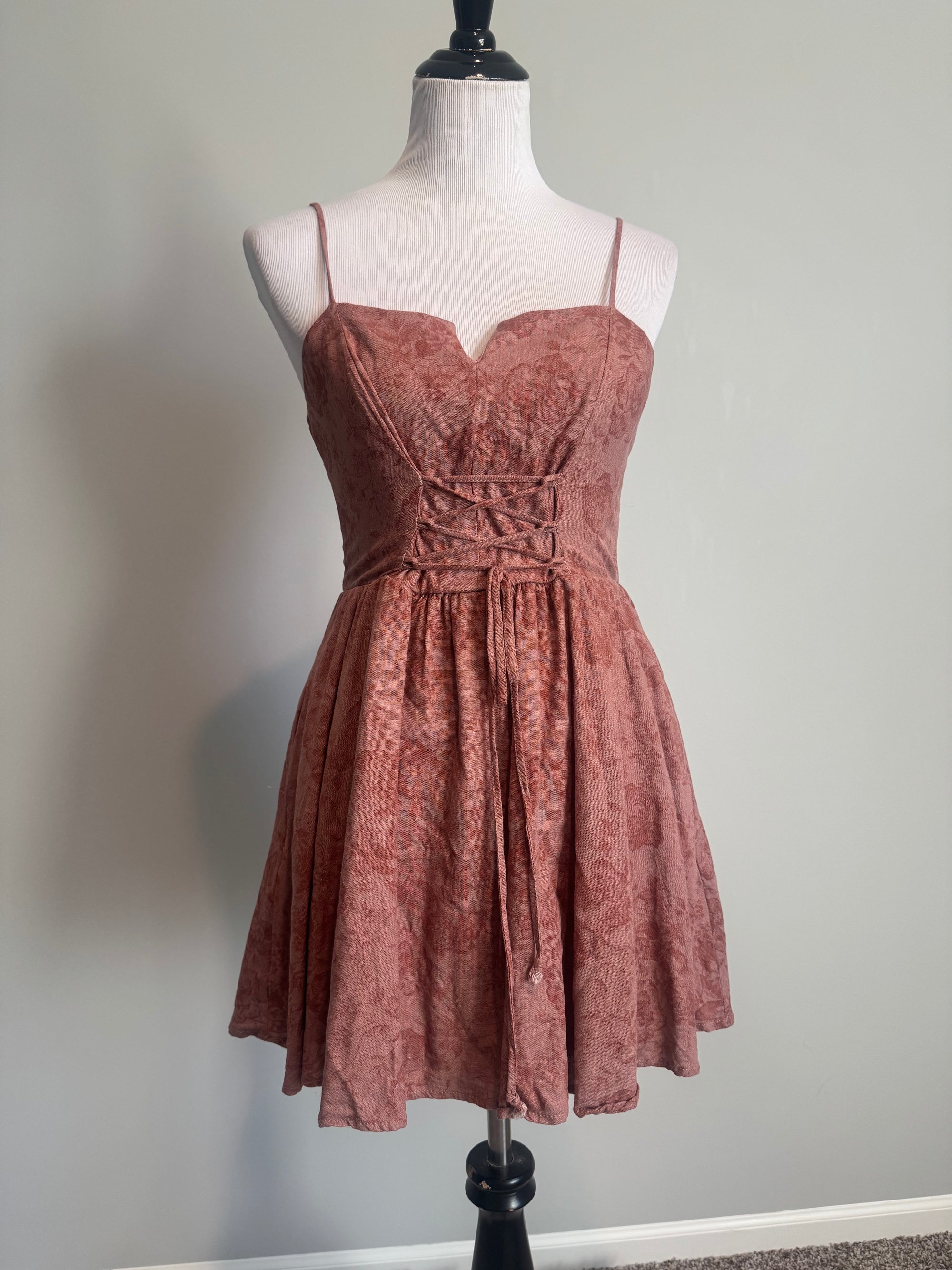 Altar’d State - Corset Floral Mini Dress - Medium