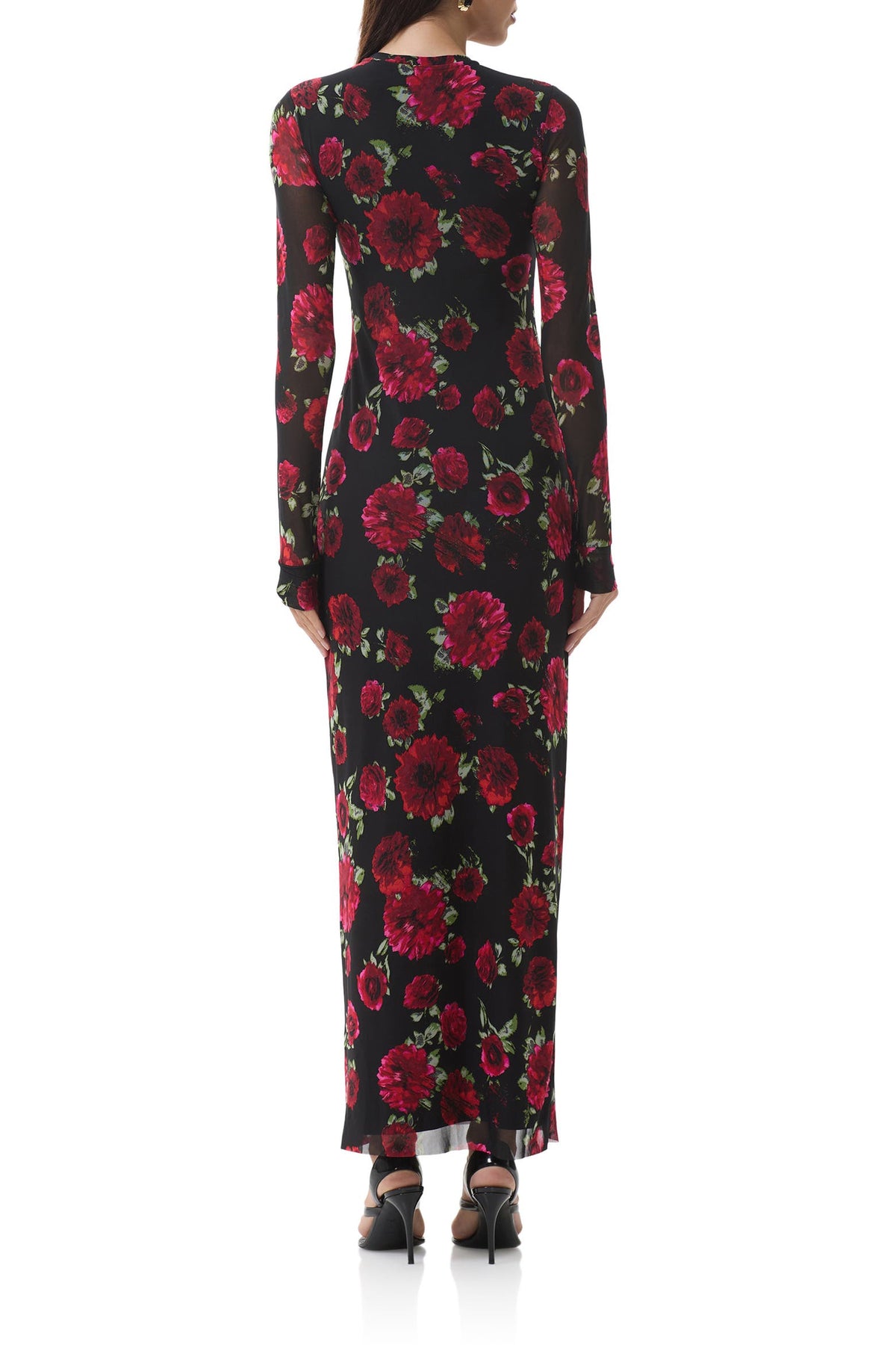 AFRM - Didi Painted Roses Mesh Maxi - Small