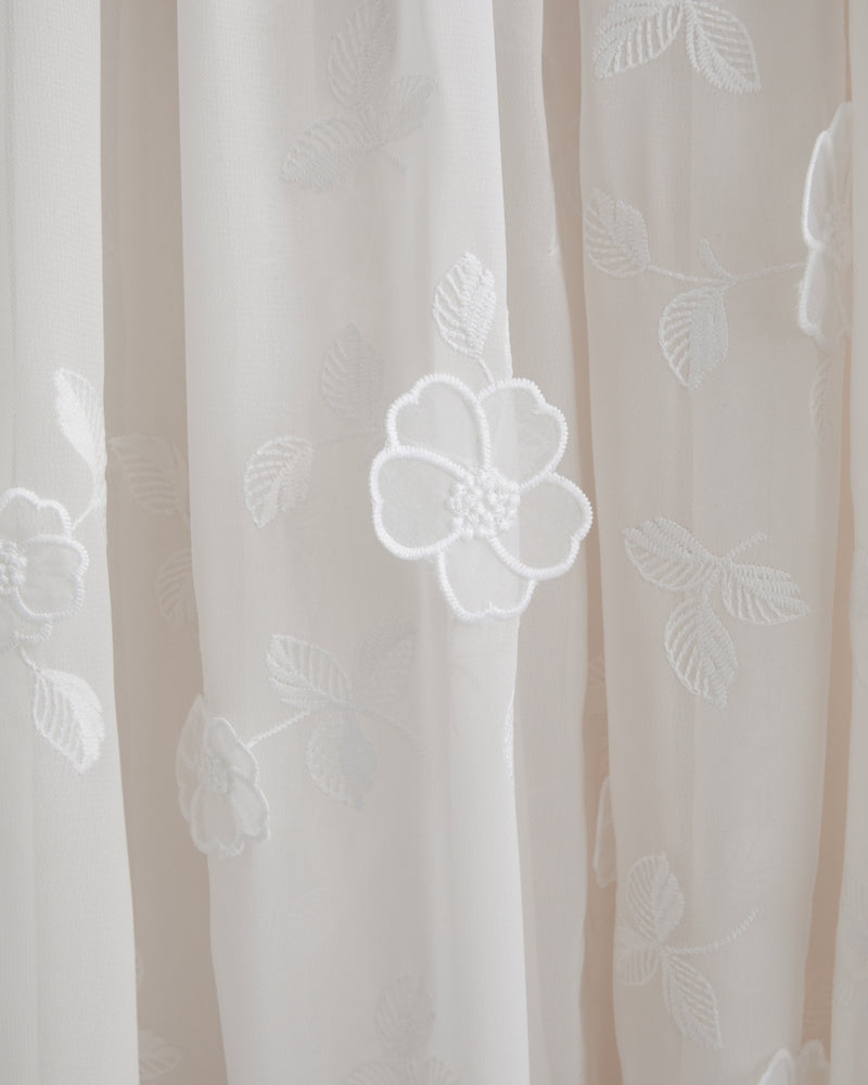 Abercrombie - Embroidered Sheer Maxi Dress - XS