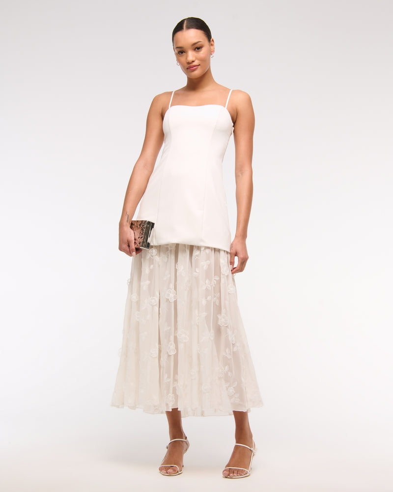 Abercrombie - Embroidered Sheer Maxi Dress - XS RSVP x Riley Abercrombie - Embroidered Sheer Maxi Dress - XS RSVP x Riley