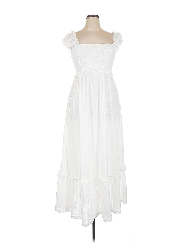 Ouges - Smocked Ruffle Sleeve Maxi - Medium